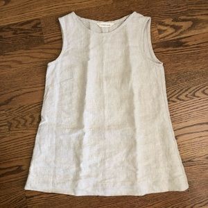 Elizabeth Suzann Petra Tank In Flax Linen